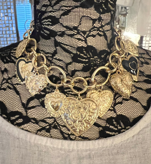 Golden Hearts Allure Necklace