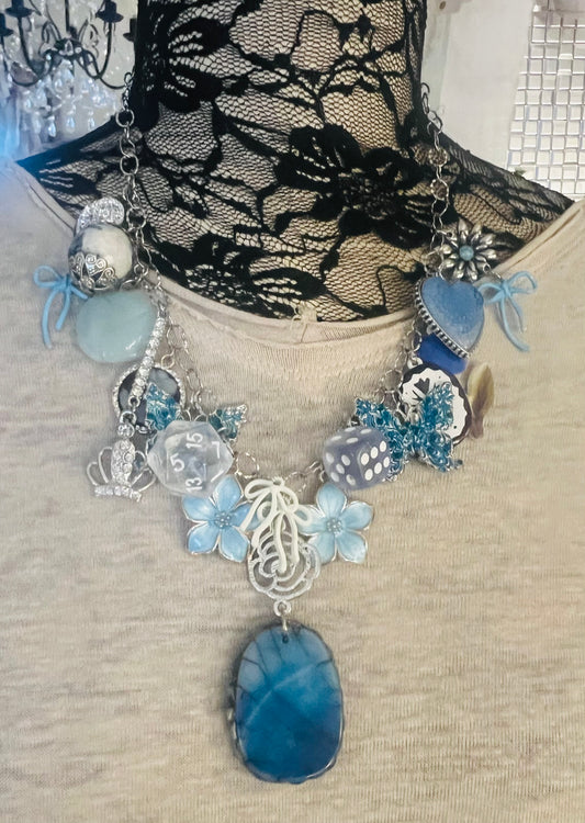 Blue Me Away Necklace