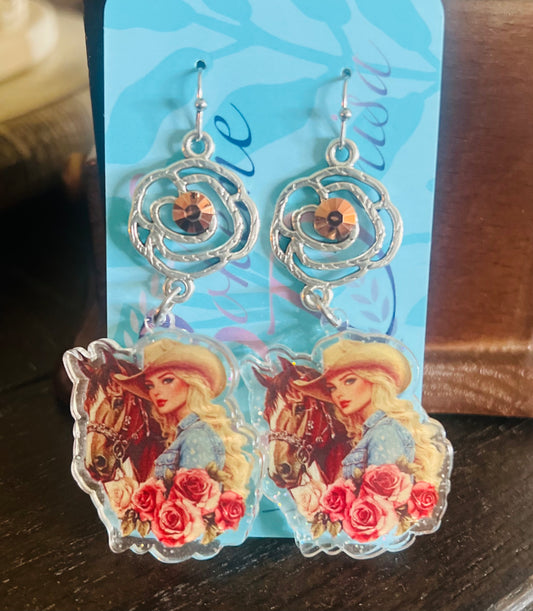 Love My Horse Earrings