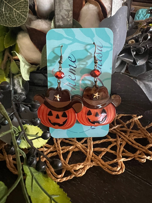 Country Pumpkin Earrings
