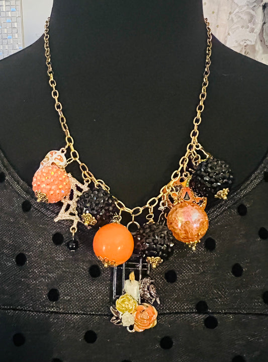 Halloween Lantern Necklace
