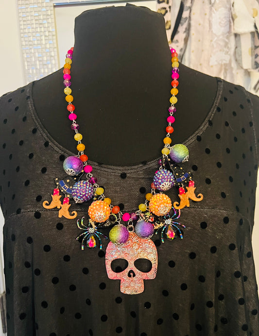 Halloween Skeleton Pendant Necklace