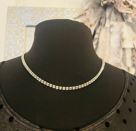 20" Rhinestone chain Necklace