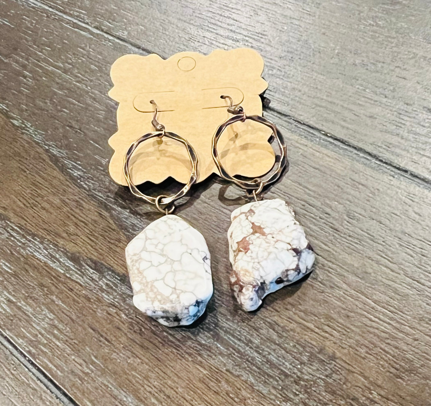 Howlite Dangle Earrings