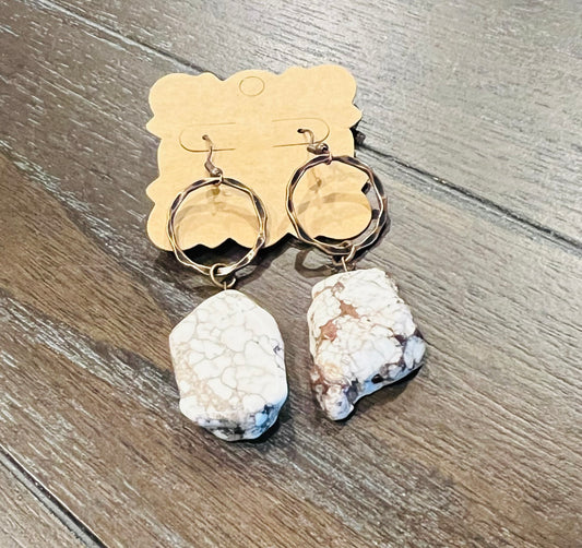 Howlite Dangle Earrings