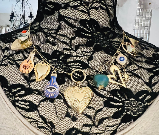 Heart Locket Charm Necklace