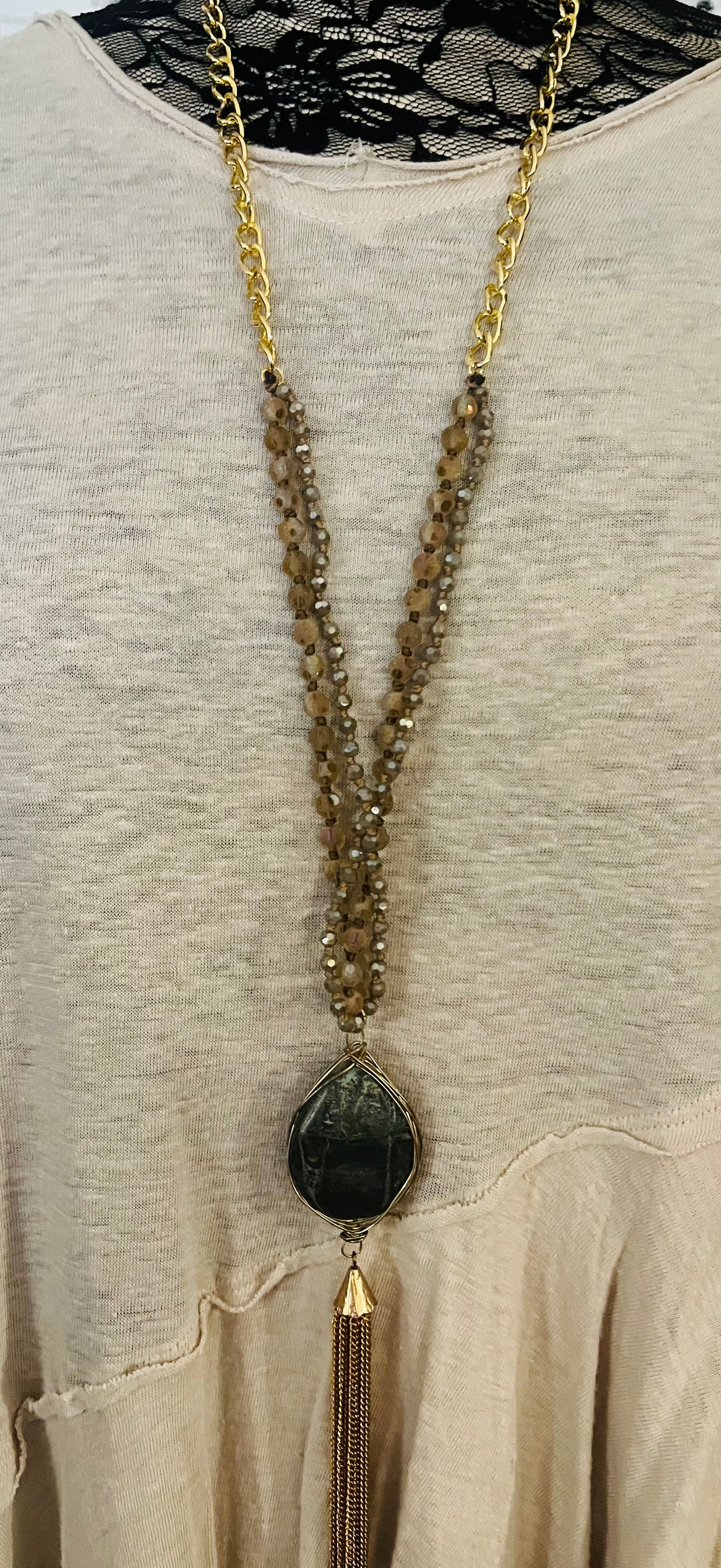 Vintage Stone Necklace
