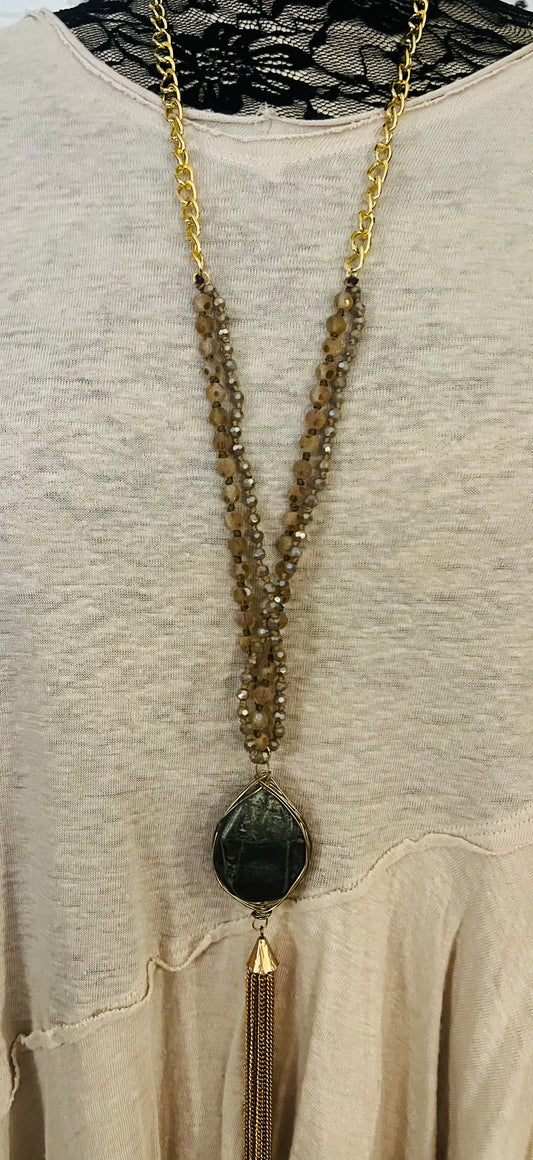 Vintage Stone Necklace