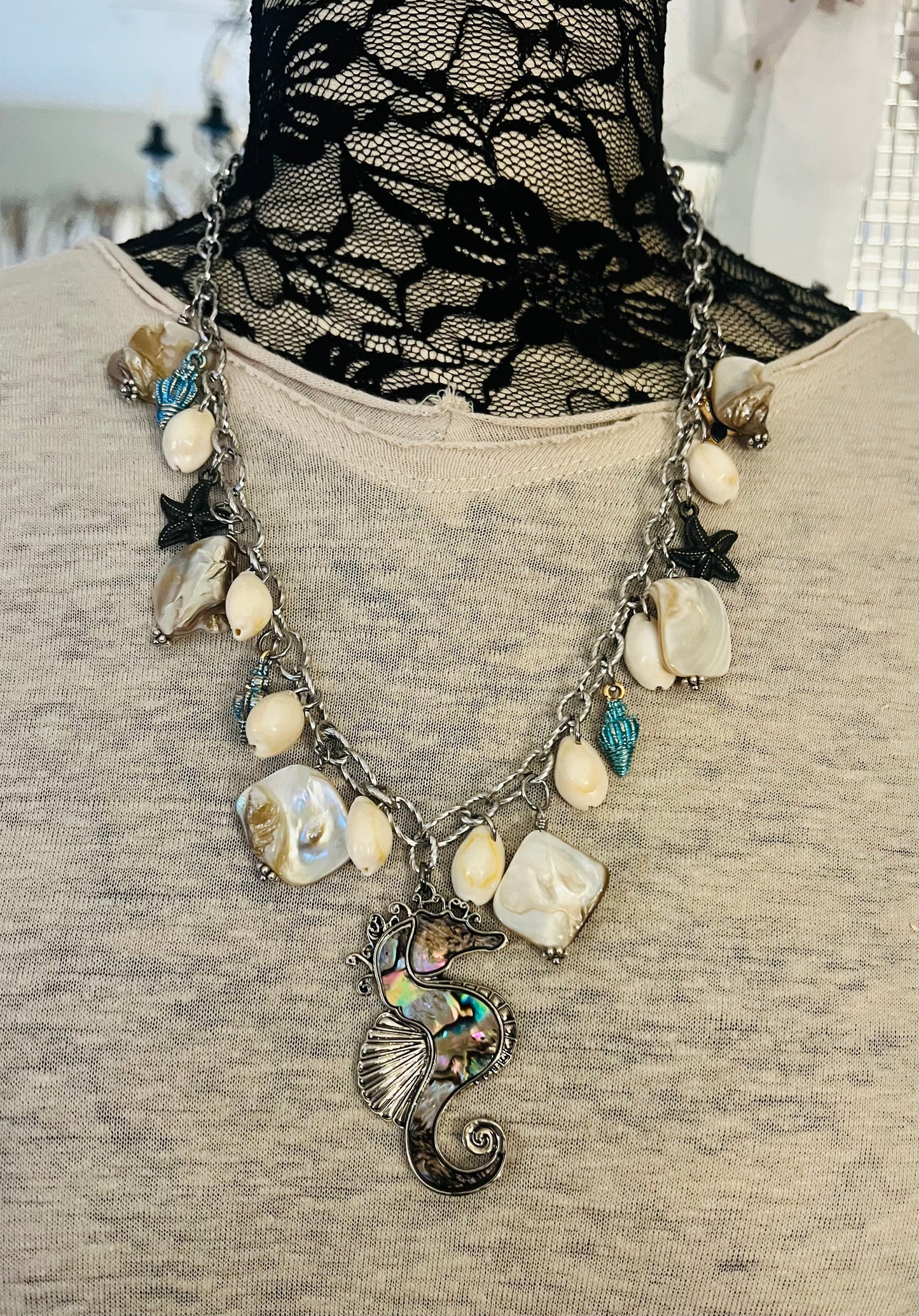 Seahorse Shell Fun Necklace
