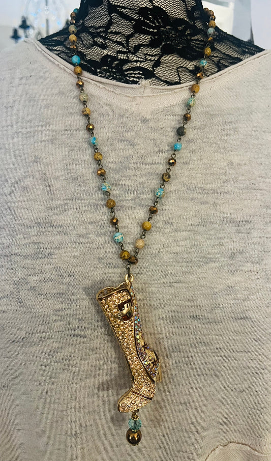 My Boot Boot Necklace
