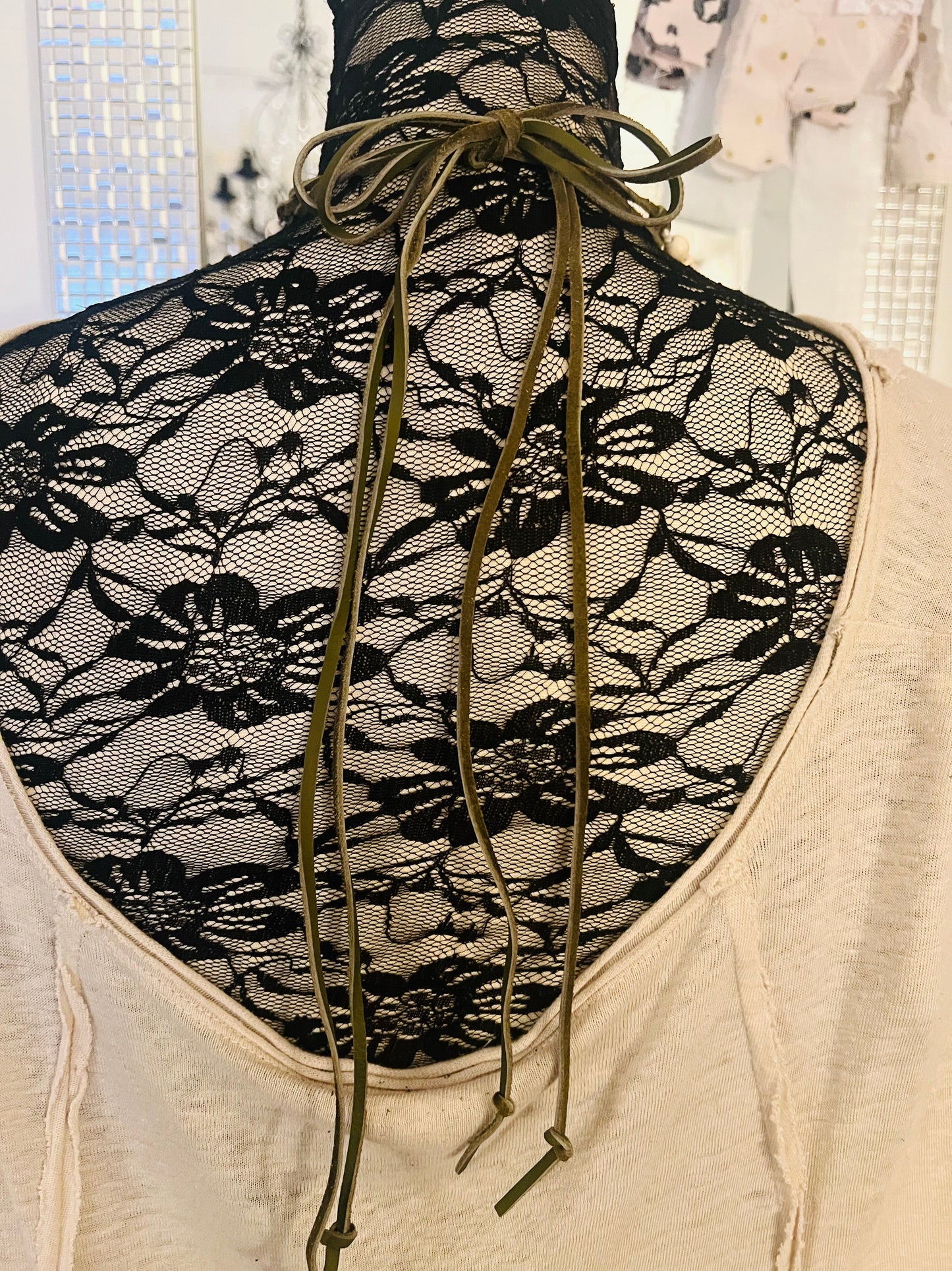 Vintage Drop Beaded Necklace