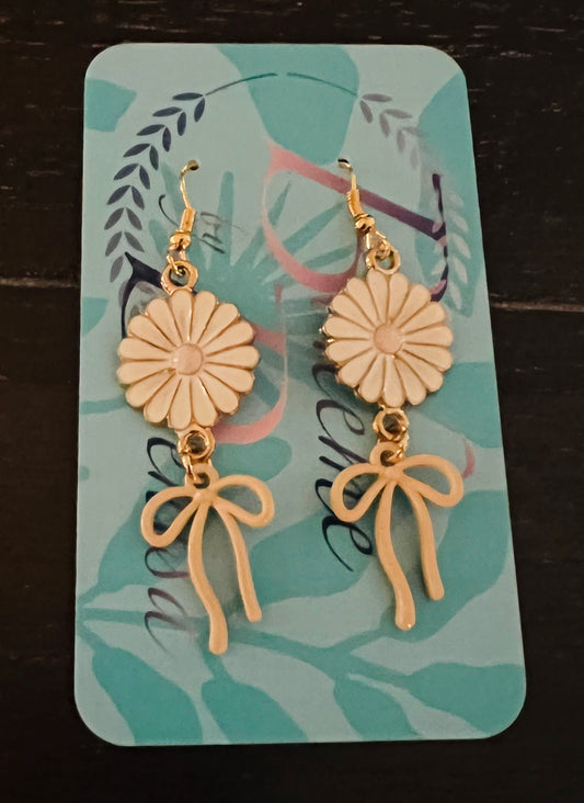 Daisy Bow Earrings
