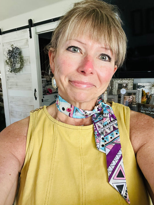 Blue Mod Scarf