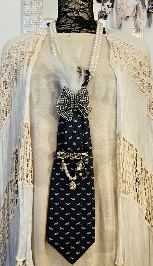 Westie Tie Necklace