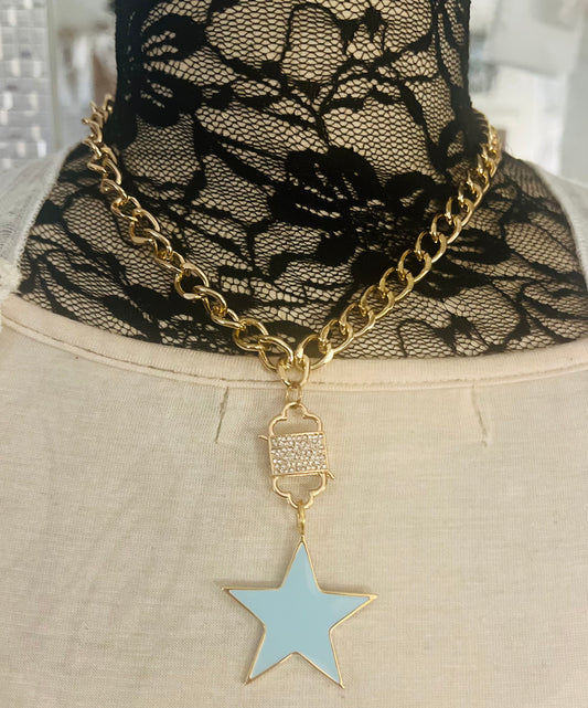 Blue Star Necklace