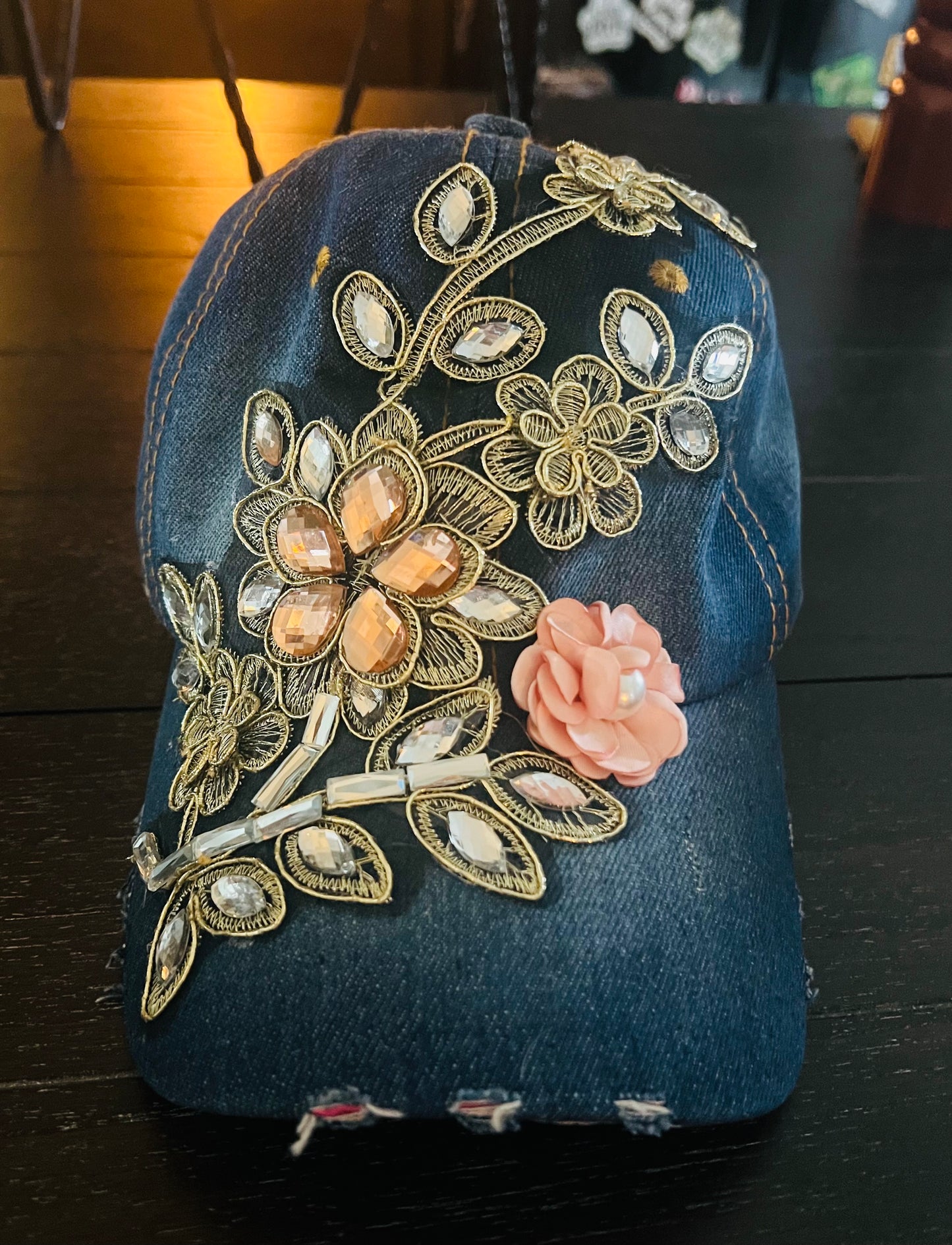 Floral Bling Hat