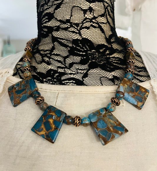 Imperial Jasper Stone Necklace