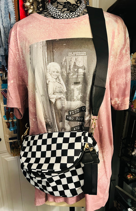Checkered Crossbody Bag